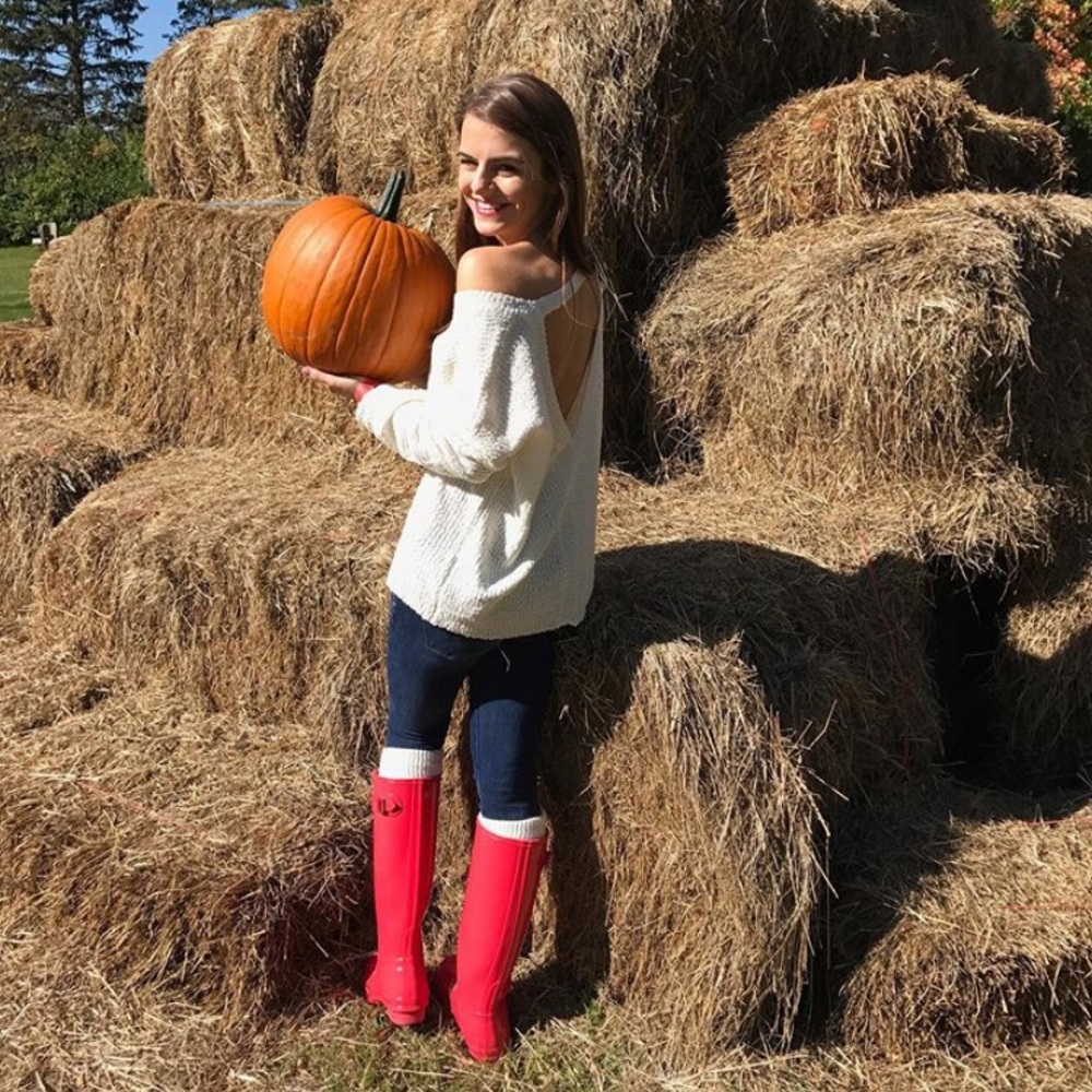 White open back sweater